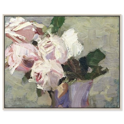 Art Remedy Blooming Vase Chic Farmhouse Wall Art Framed