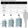3-Piece Hardside Luggage Set with TSA Lock, Expandable Spinner Suitcases, Lightweight Carry-On 20", 24", 28" for Family Travel - 4 of 4