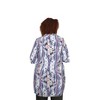 Women's Printed Long Sleeve Chiffon Button Up Rodie Tunic - Plus - On The Plus Side - 2 of 3