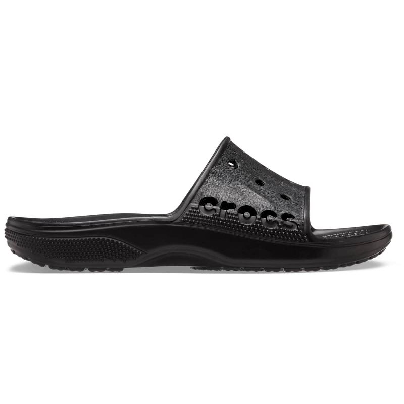 Crocs Adult Baya II Slide Sandals, Black, W12/M10