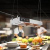 VEVOR French Fry Food Warmer, 750W Commercial Strip Food Heating Lamp, Electric Stainless Steel Warming Light Dump Station, Overhead 104-122°F - 2 of 4