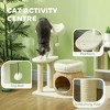 31" Cat Tree Tower with Scratching Posts, Cat Condo, Beds, Platform and Toy Ball for Indoor Cats - 4 of 4
