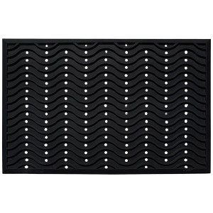 A1HC Natural Rubber Premium Wavy Scrapper Floor Mat for Heavy Traffic Commercial and Residential Use - 1 of 4