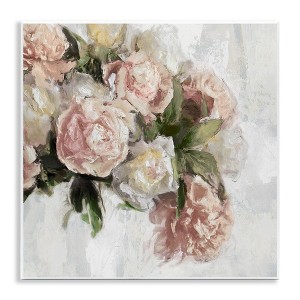 Stupell Industries Elegant Pink Roses Arrangement Wall Plaque Art - 1 of 4