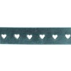 CTM Women's Metallic Heart Punched Belt with Heart Buckle - 3 of 4