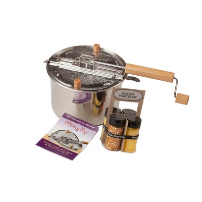 Wabash Valley Farms Stainless Steel Whirley Pop 4 Pack Starter Set