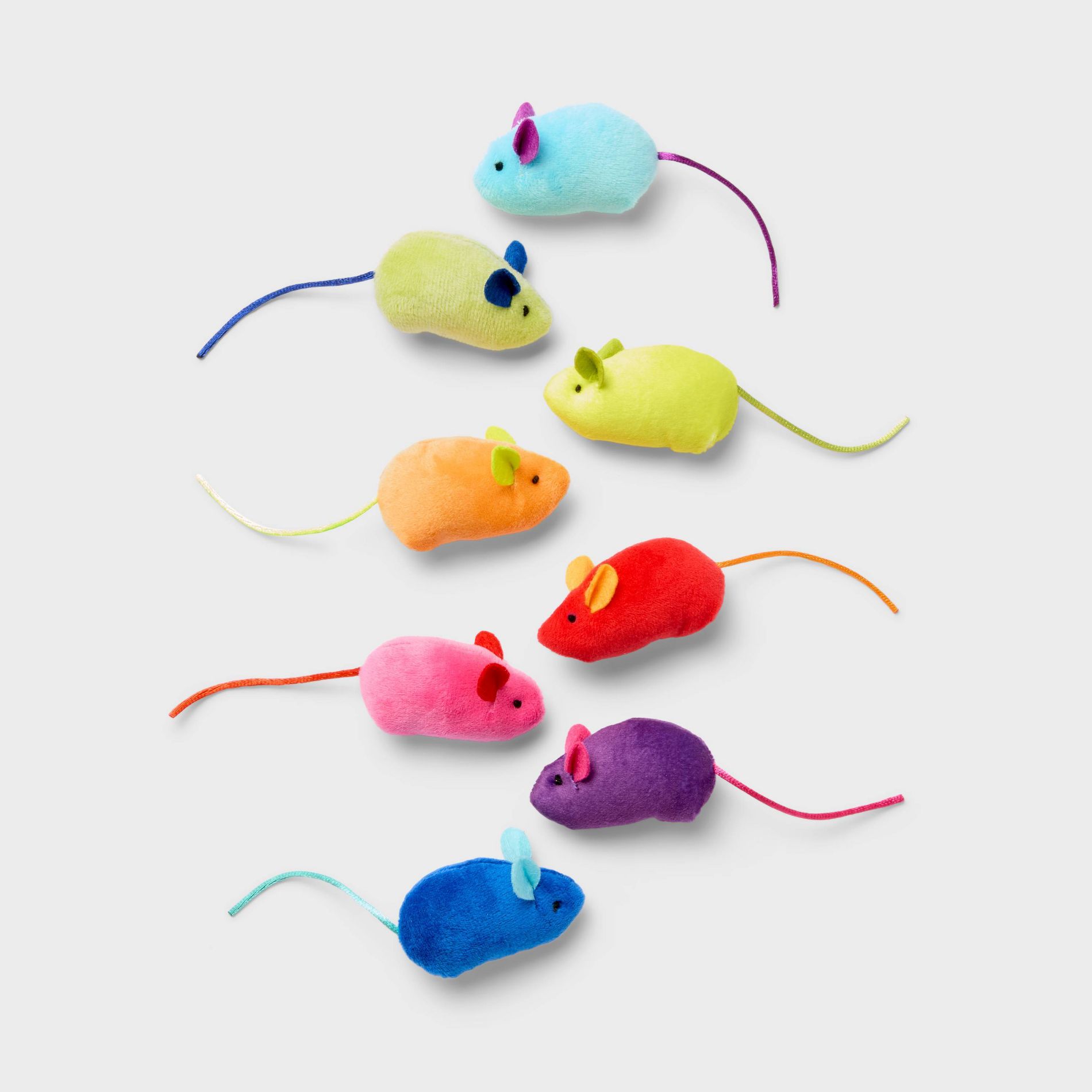 Pride Mice Cat Plush Toy Set - 8pk