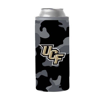 NCAA UCF Knights 12oz Black Camo Slim Can Cooler