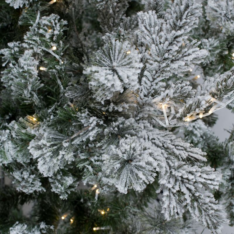 Vickerman Flocked Sierra Fir Slim Artificial Christmas Tree, 5 of 7