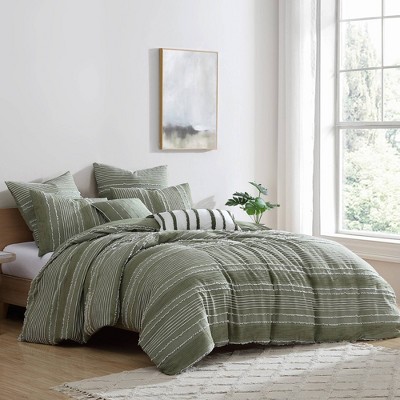 Riverbrook Home 5pc Queen Harley Comforter Bedding Set Green: Heavyweight Jacquard, Reversible, Embroidered Details — фото 2