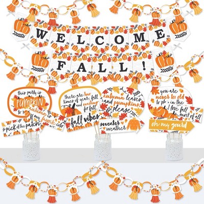 Big Dot Of Happiness Jack-o'-lantern Halloween - Banner And Photo Booth  Decorations - Kids Halloween Party Supplies Kit - Doterrific Bundle : Target