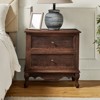 Galatea 24" Tall 2 - Drawer Nightstand with Two Drawers  and Charging Station| KARAT HOME - 2 of 4