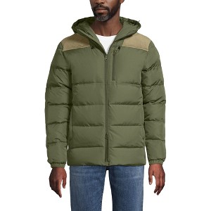Lands' End Men's Max 600 Down Puffer Hooded Jacket - 1 of 4