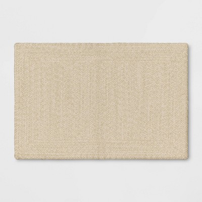 Braided Outdoor Rug With Fringe Neutral/ivory - Threshold™ Designed With  Studio Mcgee : Target