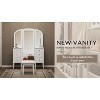 Antique Makeup Vanity Desk with Triple Mirror, 6-Drawer Dressing Table Set Including Stool, Full Length Mirror for Bedroom Dressing Room, White - 3 of 4