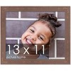 PosterPalooza | Photo Size Shabby Chic Brown Picture Frame - UV Acrylic, Foam Board Backing, Hanging Hardware - 2 of 4