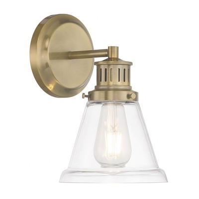 Norwell Lighting Alden 1 - Light Vanity in  Antique Brass