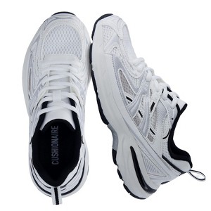CUSHIONAIRE Sonic Casual Womens Walking Sneakers, Comfortable Lace-Up Chunky Tennis Shoes for Women with Memory Foam - 1 of 4