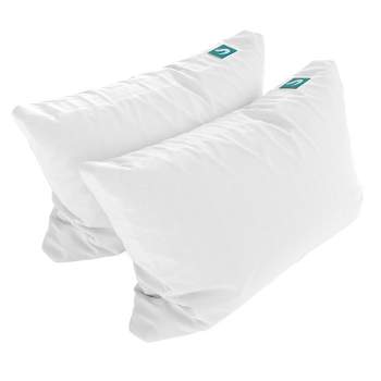 Sleepgram Bed Support Adjustable Hypoallergenic Cool Sleeping Loft Soft Pillow with Removeable Microfiber Cover