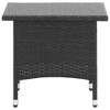 vidaXL Tea Table Black 19.7 in.x19.7 in.x18.5 in. Poly Rattan - 2 of 4