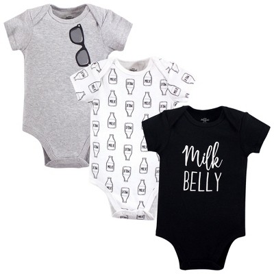 Image of Little Treasure Baby Boy Cotton Bodysuits 3pk, Milk Belly, 18-24 Months