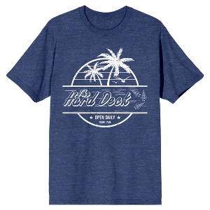 Top Gun Maverick Hard Deck Bar Logo Men's Navy Heather T-Shirt - 1 of 1