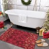 Fulvari Christmas Snowflake Accent Non-Slip Rubber Backing Indoor Area Rug Holiday Home Decor for Living Room Bedroom Bathroom - 3 of 4