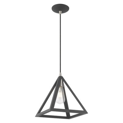 Scandinavian Gray Geometric Metal LED Mini Pendant