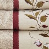 Vynxaria Red Embroidered Cotton Jacquard 6 Piece Towel Set - 3 of 4