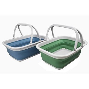 SAMMART 9.2L (2.37Gallon) Collapsible Tub with Handles - 1 of 4
