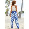 LASCANA Women's Belted Floral Pants Floral - image 3 of 4