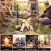 Swivel Campfire Grill Grate Open Fire Grill Portable Camping Grill Stand & Camp Garbage Rack Durable Heavy-Duty Steel for Outdoor Cooking - 4 of 4