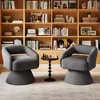 Swivel Accent Chair, Small Barrel Chair with Armrest, Cozy Modern Arm Chair for Living Room, Bedroom, Apartment - 2 of 4
