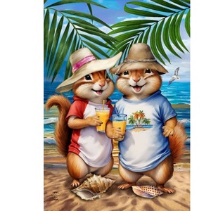 Briarwood Lane Summer House Flag 40x28 For Outdoor Summer Chipmunks For Summer House Flag - 1 of 3