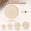 Unique Bargains Woven Braided Washable Decorative Round Placemat 8 Pcs - 2 of 4