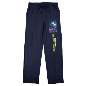 Transformers Beast Wars Optimus Primal T-Rex Men's Navy Sleep Pajama Pants - 1 of 4