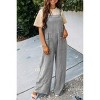 BLUEMING Womens Jumpsuits Loose Bib Pants Overalls Adjustable Straps Baggy Rompers Jumpsuits Wide Leg Pants - 2 of 2