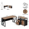 Tribesigns 55-inch L Shaped Desk with Drawer Cabinet, Executive Computer Desk for Home Office - 3 of 4