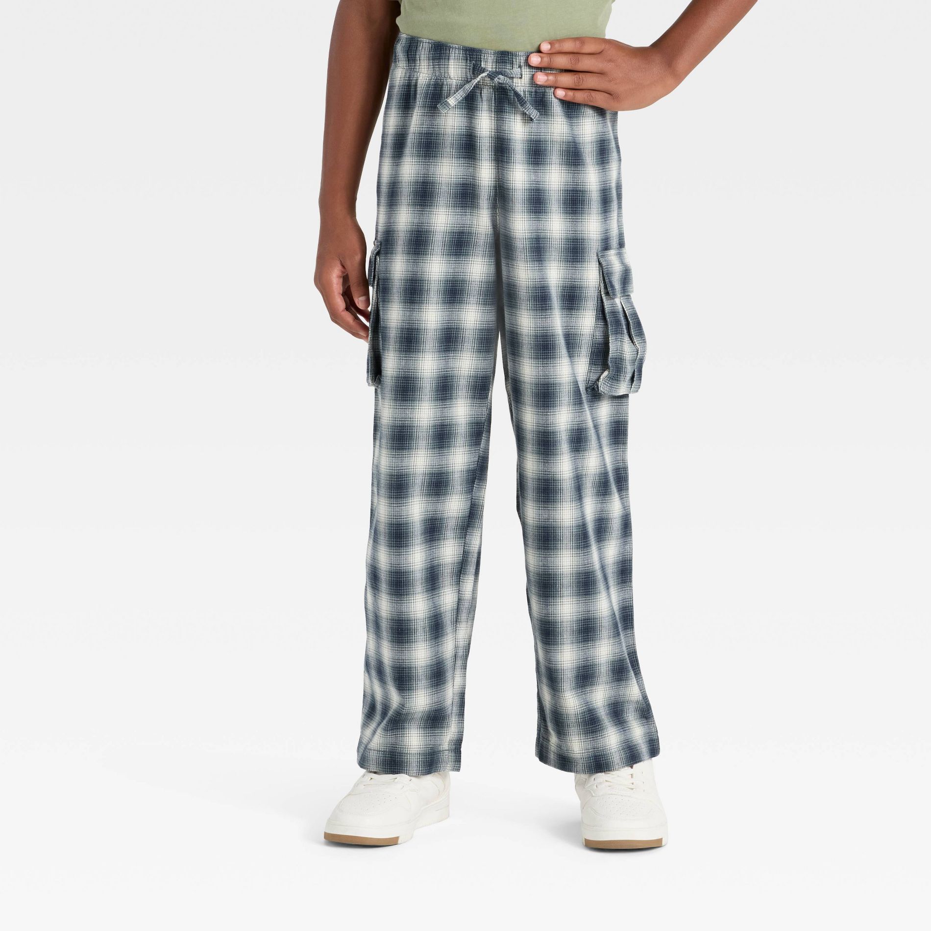 Boys' Plaid Cargo Pants - art class™