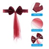 Unique Bargains Mesh Yarn Floating Chair Bands Decoration Stretch Satin Chair Sashes Bows - 4 of 4