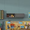 29.53"Heavy Duty Metal Wall Mounted Tool Storage Cabinet Steel Metal Garage Storage Cabinet Black - 4 of 4
