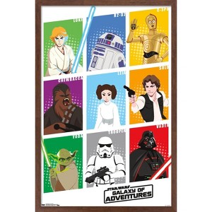 Trends International Star Wars: Saga - Galaxy Grid Framed Wall Poster Prints - 1 of 4