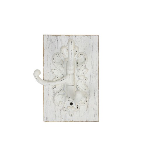 Three Cast Iron Wall Hooks on Reclaimed Barn Wood – Hooks Galore and More,  LLC