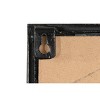 Divided Rectangle Mirror with Distressed Frame Black - Storied Home - 4 of 4