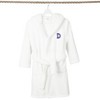 Personalized Linum Kids 100% Polyester SUPER PLUSH Double Brushed Hooded Bathrobe in Navy Bookman Font - 3 of 3