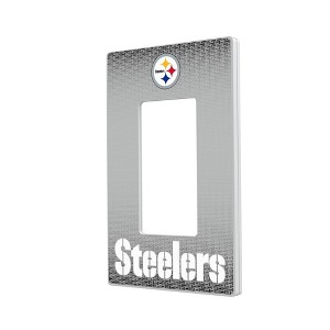 NFL AFC Teams Linen Hidden-Screw Light Switch Plate for Single Rocker - 1 of 4