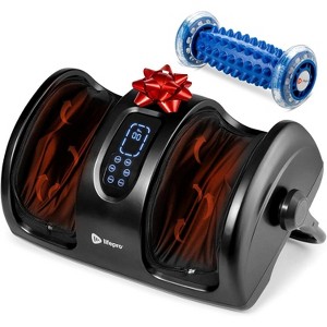 Lifepro black Calf and Foot Massager for Plantar Fasciitis with Heat - Electric Massager for Convenient Foot Massage Pain Relief - 1 of 4