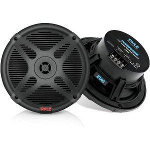 Pyle 6.5" Dual Marine Speakers - PLMR652B, Black - 1 of 4