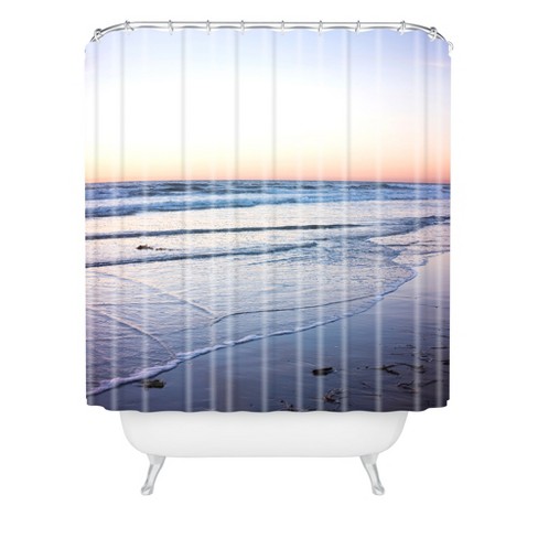 Sun Down Shower Curtain Blue Deny Designs Target