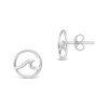 SHINE by Sterling Forever Sterling Silver Wave Studs - 3 of 3